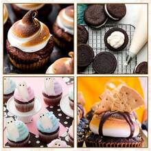 大型圆形金属蛋糕奶油裱花嘴，不锈钢裱花嘴，烘焙工具 #1A #2A #3A - 彩色 - 查看 5