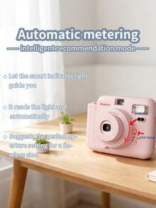 Popoto Instant Camera, Compatible With Mini 11/12 Film, Includes 10 Rolls Of Mini Instant Film, 5 Selectable Modes For Various Scenes, 30 Seconds Development Time, Central Viewfinder, Ideal Christmas Gift (Batteries Not Included) - Camera + Film + Leather Bag - View 5