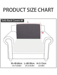 1pc Modern Minimalist Plush Sofa Cushion Cover, Non-Slip Durable Dust-Proof, Machine Washable For Living Room & Bedroom, All Season - Yun Xiang - Dark Grey - View 10