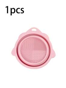 1pc Silicone Makeup Brush Cleaning Mat, Foldable Beauty Sponge Cleansing Pad And Scrubber, Portable Travel Makeup Brush Cleaner, Gift For Girls And Women - Multicolor - View 11