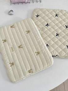 11/13/15 Inch Laptop Sleeve Bag, Cute Diamond Embroidery Bow Design Tablet Pouch - Multicolor - View 5