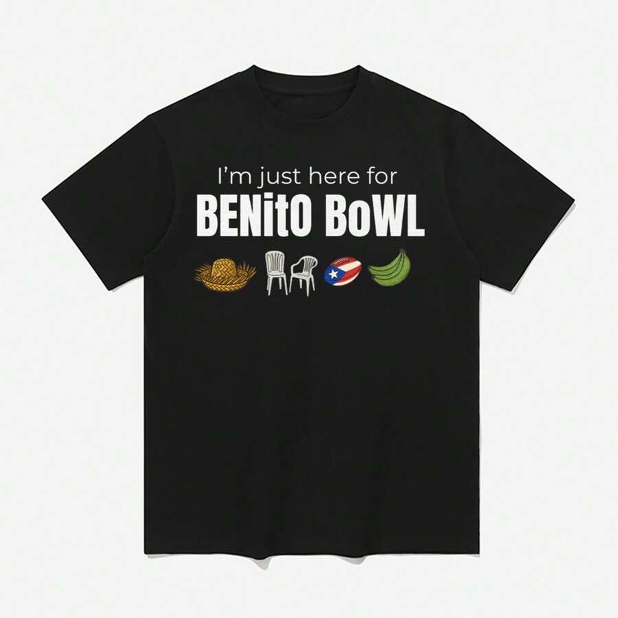 I'm Just Here For Benito Bowl Shirt - Black - View 1