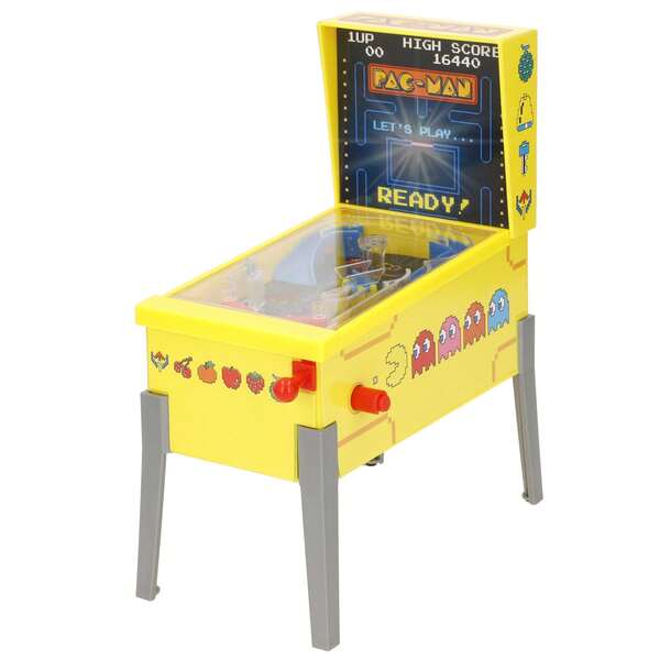 Mini pinball Pac-Man juego de mesa arcade con luces, sonido, diseño premium, edición coleccionista, juguetes retro, juegos de mesa electrónicos, juego de colección, niños a partir de 3 años ✅ Entrega 24/48h a España (península)