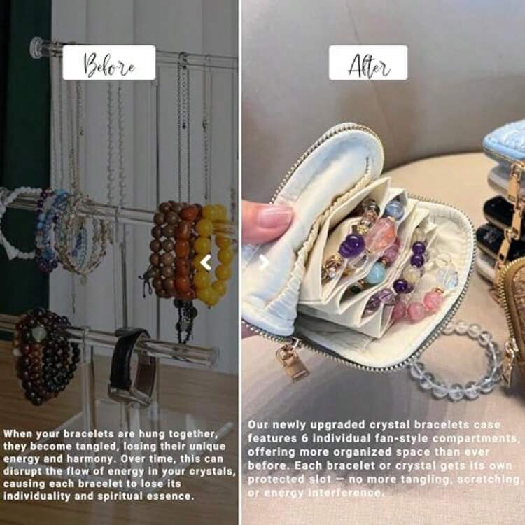 Jewelry Boxes - Vải Tweed Hồng Nóng-B - Xem 2