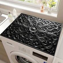 (Hot !!!) 1pc Flat Stove Protector Mat, Rubber Non-Slip Heat-Resistant Kitchen Utensil Protector Mat, Suitable For Induction Cooker, Glass Stove, Multi-Functional Scratch-Resistant Mat, Also Can Be Used As Oven, Washing Machine, Dryer, Kitchen Protector Mat. - Multicolor - View 12