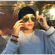 2 Packs Headbands For Women Boho Extra Wide5.5'' Black Head Bands African Knotted Non Slip Fashion Hair Band Stretch Yoga Workout Running Gym Hairbands Turban Bandana For Girls - Multicolor - View 5