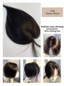 5*9 Hair Topper Women Hair Loss Top Cover White Hair Top Light Women Hair Increase Hair Volume Top Hair Patch Women Light Hair Patch Women Top Hair Patch Women White Hair Patch - Multicolor - View 34