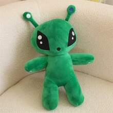 34cm/13.39inch Green Alien Plush Toy, Halloween Decor Thanksgiving Christmas Gifts Soft Cuddly Companion For Indoor Room Decor - 綠色外星人絨毛玩具 - 查看 7