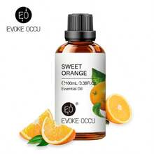 EVOKE OCCU Sweet Orange Essential Oil, Uplifting Bright Citrus Scent, For Cleaning & Air Purify, 10mL/30mL/100mL Orange Oil For Stress Relief Diffuser Bath Massage DIY Candle Soap Making - Sweet Orange - View 10