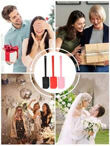 1pc Grade Silicone Cream Cake Spatula,Silicone Large Scraper,Baking Scraper,Cake Scraper, Cream Scraper,Silicone Spatula,Silicone Butter Scraper,Extended Handle Baking Silicone Scraper,Cooking Spatula,Salad Stirring Spatula,Cake Cream Cooking Silicone Spatula,Baking Tool,Non Stick Silicone Spatula For Kitchen Cooking - Multicolor - View 10