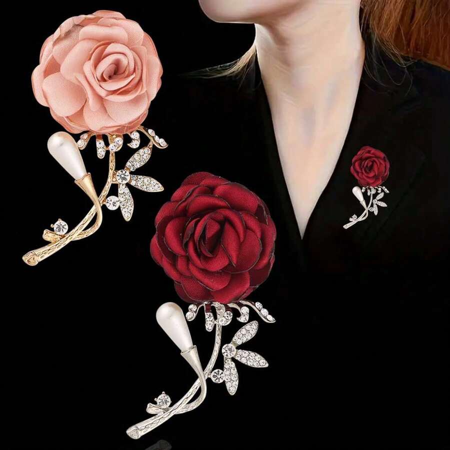 这是一款独特而美丽的玫瑰花胸针,优雅的翻领别针,适合男女搭配西装、衬衫和日常穿着。它也适用于婚礼、宴会、派对、商务会议,以及情人节、母亲节、返校季、毕业季等节日,也是赠送给老师和同学的理想礼物。 - 彩色 - 查看 1