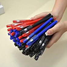 Bộ 12/24 bút bi gel 0.5mm, bút bi mực cao cấp GP380, viết trơn tru và liên tục, thích hợp cho học sinh, văn phòng phẩm, đồ dùng học tập, mùa tựu trường. - Màu xanh dương, 12 cái - Xem 1