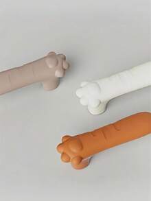 Protège-poignée de porte en silicone doux - Protecteur de poignée de porte en forme de griffe de chat en silicone mignon / Protecteur et couvre- pour poignée de porte, gants de poignée de porte pour enfants, bébé, articles mignons - Taille Unique - Voir 5