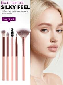 这款24件套的Eid节日化妆刷套装包含15支柔软的化妆刷，例如散粉刷、腮红刷、轮廓刷、高光刷、粉底刷、鼻影刷、眼影刷、眉刷、唇刷和细节刷；此外还包含3个液体化妆蛋、4个三角粉扑、1个睫毛夹和1个刷子清洁碗。适合初学者、专业化妆师和新手美妆爱好者使用。 - 粉色 - 查看 3