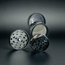 1pc 4-Layer Zinc Alloy Spice Grinder, 50mm - Ideal For Kitchen And Gifts, Spice Grinder - Multicolor - View 5