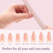 100/180目灰色指甲锉板。符合人体工学的硬度，可精准修整人造指甲和天然指甲边缘。双面防滑打磨面。可重复使用且可消毒，专业美甲沙龙品质。 - 多色 - 查看 6