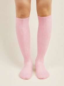 yuluan 1双/套 高品质硅胶长袜，硅胶防护保湿去角质袜，防水防裂足部护理袜，保湿美白袜，柔软弹力长袜，男女通用 - 粉色 - 查看 13