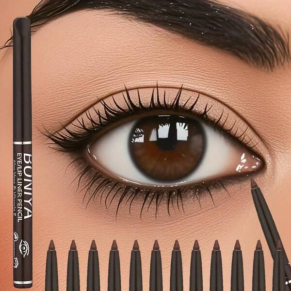 12pcs Waterproof Eyeliner Set, Long-Lasting Sweat-Resistant Formula, Smudge-Proof, Perfect Winged Eyeliner, Easy To Apply