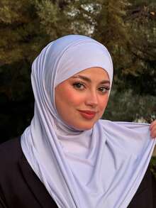 1件装女士中东阿拉伯迪拜土耳其穆斯林纯色经典简约时尚休闲优雅端庄莫代尔丝棉柔软透气头巾帽，多功能围巾头巾，适合日常生活、节日、聚会、礼拜等场合。 - turban - 查看 1