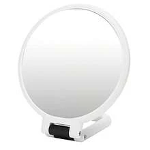 Espejo de Aumento Portátil de Mano, Doble Cara con Aumento 5X, Plegable y Colgante, Ideal para Viajes, Maquillaje Rápido o Cuidado Facial - como en la foto - Ver 2