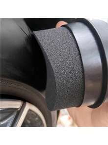 1pc Car Tire Waxing Sponge Car Wax Applicator Pad With Lid Curved Easy Waxing Tire Sponge Tire Cleaning Tools Detailing Brush - Multicolor - View 9