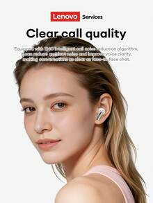 Lenovo LE230 In-Ear Bluetooth Earphones With Protective Case Set, Elegant Leather Design, HD Call Noise Cancellation, True Wireless Surround Sound, Bluetooth 5.0, Low Latency For Music, Gaming, Sports, Office, Suitable For Android, IOS, PC, Great Gift For Holidays - Black Headphones + Shark-shaped Protective Case - View 7