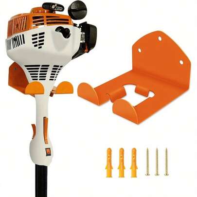 Garage Tool Hanger - Storage Rack For Lawn Mowers And Edge Trimmers