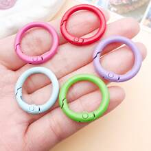 2pcs Mixed 24mm Round Spring Clasp Sets For DIY Bracelets, Necklaces & Earrings - Jewelry Making Supplies - Multicolor - View 7