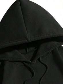 女士运动衫 - 黑色 - 查看 3