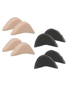 10/8/6/4/2 双装男女通用鞋头垫 - 泡沫鞋头填充物，适用于鞋子过大的情况，舒适贴合，泡沫鞋头填充物，鞋头垫，黑色和米色 - 彩色 - 查看 11