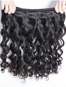 Remy真人发散波纹发束 #1B 自然黑双层发片防毛躁不掉发女士圣诞礼物新年派对假发节日假发节日造型 - SNatural - 查看 7