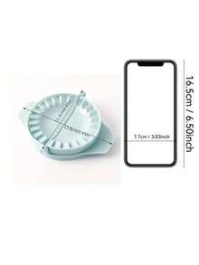 1pc Plastic Dumpling Mold, Green Round Manual Dumpling Making Tool For Household - Green - View 6