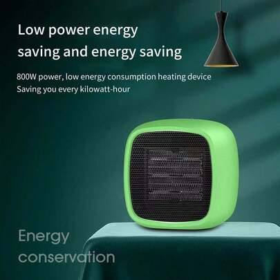 Portable Space Heater, Ceramic Electric Heater, Compact Small Heater, 2s Fast Heating, & Quiet For Office, Room, Desktop Indoor Use