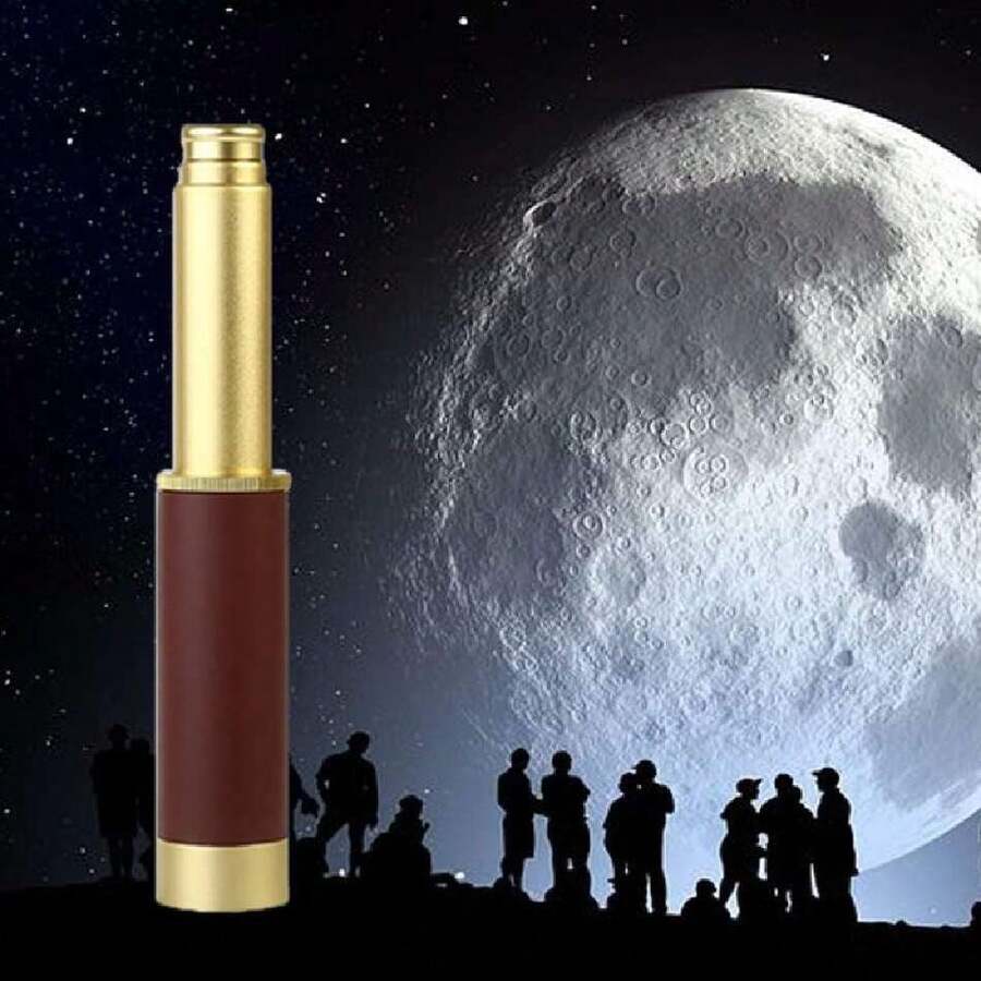 Yctze Telescopio Monocular Retráctil con Zoom de Alta Definición 25x30, Aleación de Aluminio Impermeable, Ideal para Exteriores, Navegación, Catalejo para Adultos y Niños,41014801 - Multicolor - Ver 1