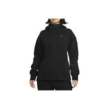 Nike WINDRUNNER Sportswear Tech Fleece 純色拼接連帽字母印花長袖夾克 女款 - 黑色 - 查看 13