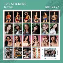 KATSEYE 2025 <BEAUTIFUL CHAOS> SOPHIA MANON DANIELA LARA MEGAN YOONCHAE Waterproof Decorative Stickers, Suitable For Tablets, Water Bottles, Fan Gifts - Multicolor - View 5