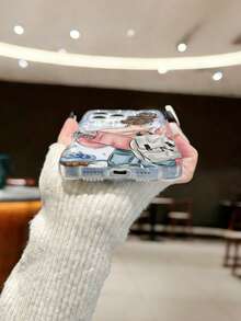 Braided Wave Edge Minimalist High-End TPU Travel Girl Painted Anti-Drop Phone Case Compatible With IPhone 17pro/17Air /17/17promax 16/11/16pro/16plus/16promax/16e/15Promax/13/14/12/XS/XR/7G/8PXR /7/8, Painted Suitable For IPhone 15Promax, Apple 13, 14, 11 Soft Case, P12 Anti-Drop X, Braided Wave Edge 12/14 Painted TPU Anti-Drop Soft Case - Multicolor - View 5