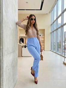 Women Pants - Màu xanh nhạt - Xem 3