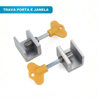 Kit Travas Para Portas e Janelas de Correr - Ajusável Fácil Instalação - Proteção e Segurança Infantil