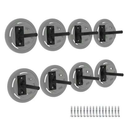 Huisuilinss Weight Plate Holder,Wall Mounted Weight Rack Storage,Weight Plate Rack For All Size Bumper Plates,Max Weight Capacity 300 Lb,For Home Gym Organizer