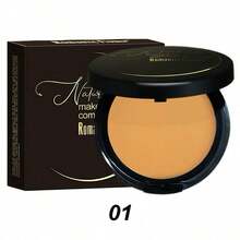 Contouring And Setting Powder Compact, Includes A Mirror Puff, Provides Oil Control, Long-Lasting Matte Finish, And Deep Contouring – A Summer Essential - 02 Màu be tự nhiên - Xem 5