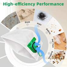 6/7/12/14pcs Dust Bags Suitable For Vorwerk VK140 VK150 FP140, 14pcs Set (10 Dust Bags + 2 Motor Filter Nets + 2 Fragrance Pads), 7pcs Set (5 Dust Bags + 1 Motor Filter Net + 1 Fragrance Pad) - Multicolor - View 5
