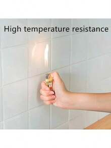 1片防水防油静电墙面保护膜 - 可移除薄膜,适用于厨房、瓷砖、家居和宿舍装饰 - 无需胶水,易于清洁,无需用电 - 非常适合炉灶和水槽区域,炉灶台面保护,厨房配件,适合派对、聚会和活动的日常装饰。 - A - 查看 5