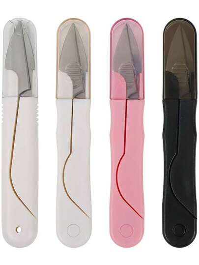 Kéo nhỏ cầm tay Home Daily Craft có vỏ bảo vệ, đầu cắt chỉ, kéo cắt dây câu cá, kéo may quần áo thêu chữ thập.