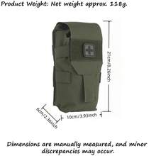 1pc Micro Trauma Now Pouch, Tactical IFAK Medical Kit MOLLE Compatible, Rapid Deployment First Aid Pouch (Empty), Emergency Medical Bag For Combat Training, Nylon - Multicolor - View 3