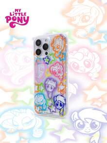 MY LITTLE PONY 1个奢华优雅的小马宝莉主题透明气垫手机壳，官方授权产品，兼容 16/16 Pro/16 Plus/16 Pro Max、17/17 Pro/17 Pro Max、15/15 Pro/15 Plus/15 Pro Max、14/14 Plus/14 Pro Max、13/13 Pro/13 Pro Max、12/11/X/XR/XS Max、Galaxy S25 Ultra、S24 FE、S23 Plus、S22、S21、S20 FE，一款可爱的圣诞节智能手机保护套。 - 無色 - 查看 4