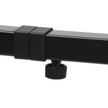 gladney Soporte plegable para teclado de alta resistencia con capacidad de carga de 150 kg, altura de 65-82 cm, ancho de 71.5-107.5 cm, pies antideslizantes, acolchado de EVA, perillas de extracción rápida, transporte compacto - Negro - Ver 10