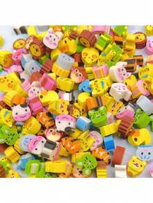 猫爪便签本，可爱便利贴，高品质可重复使用便签本，卡通动物橡皮擦，创意迷你橡皮擦，学习文具礼品，可伸缩橡皮擦，不易碎的滑动橡皮擦 - 均碼 - 查看 1