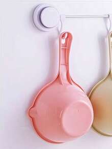 1pc Long Handle Water Scoop For Water Fights, Hair Washing, Rinsing, Bathing, Kitchen Use, Thick Plastic Water Ladle - Multicolor - View 9