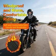 防风保暖全脸骑行面罩、滑雪头套、两用保暖颈套和兜帽，适合大头围 - A - 查看 3